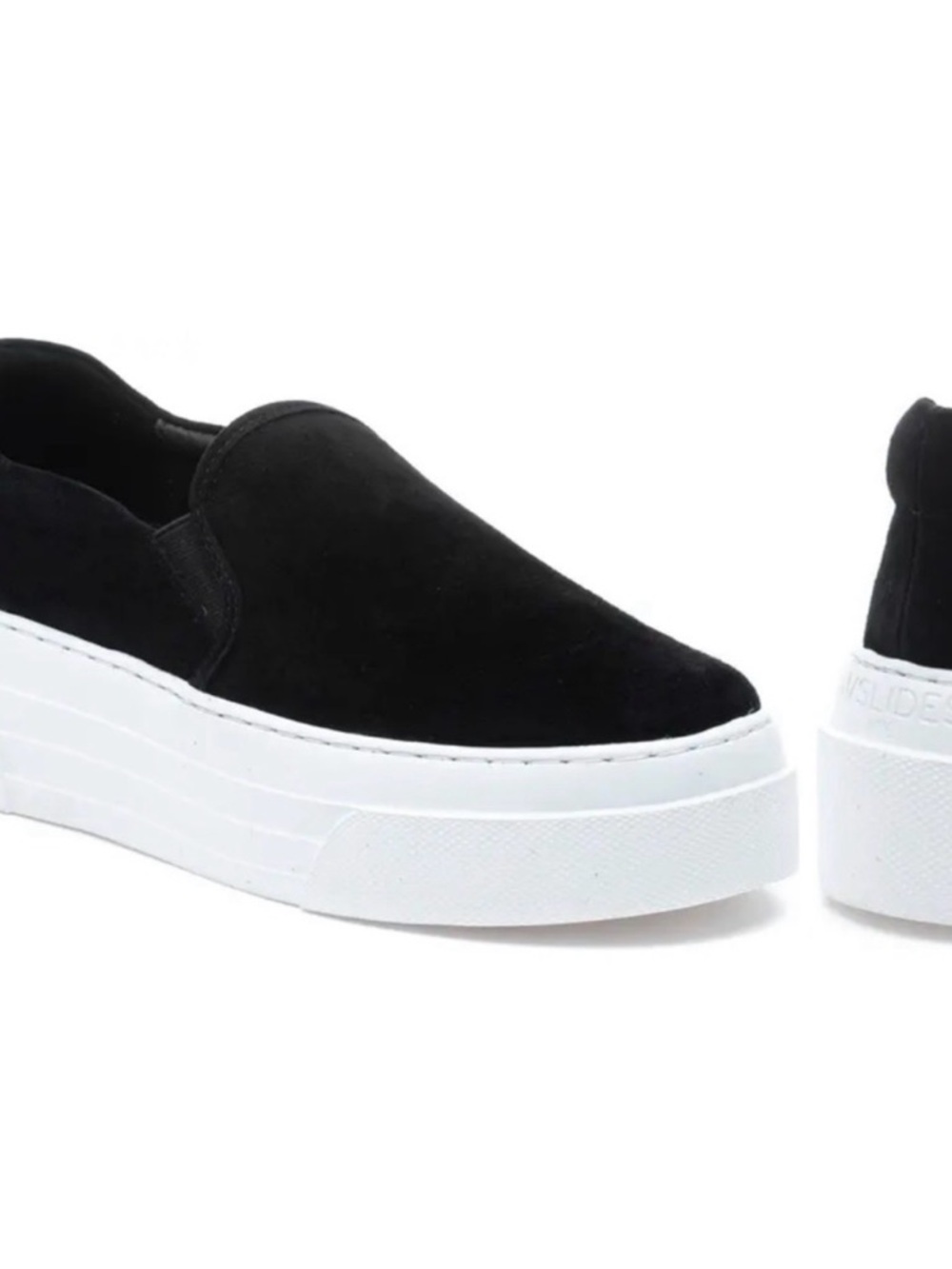 Women’s J/Slides Black Slip-On Platform Sneakers